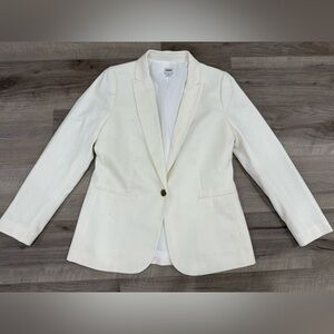 J. Crew Factory Linen blend White Blazer, 8 NWOT